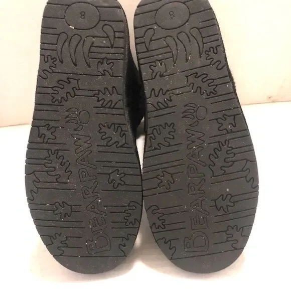 BearPaw Marissa Black Suede Short Boot Sz 8 - Picture 7 of 9